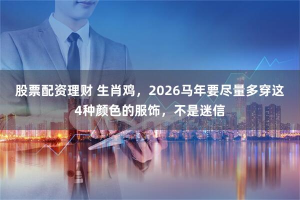 股票配资理财 生肖鸡，2026马年要尽量多穿这4种颜色的服饰，不是迷信
